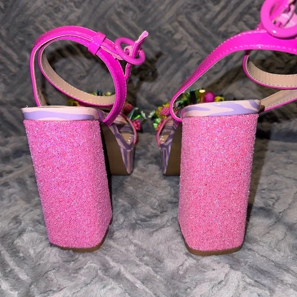 Betsey Johnson Vibrant Pink and Purple Platforms - Picture 5 of 7